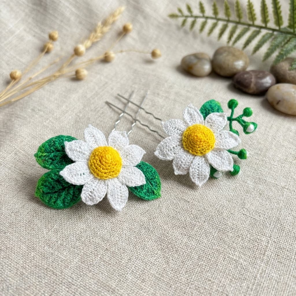 svatební doplňky pro nevěstu kopretina